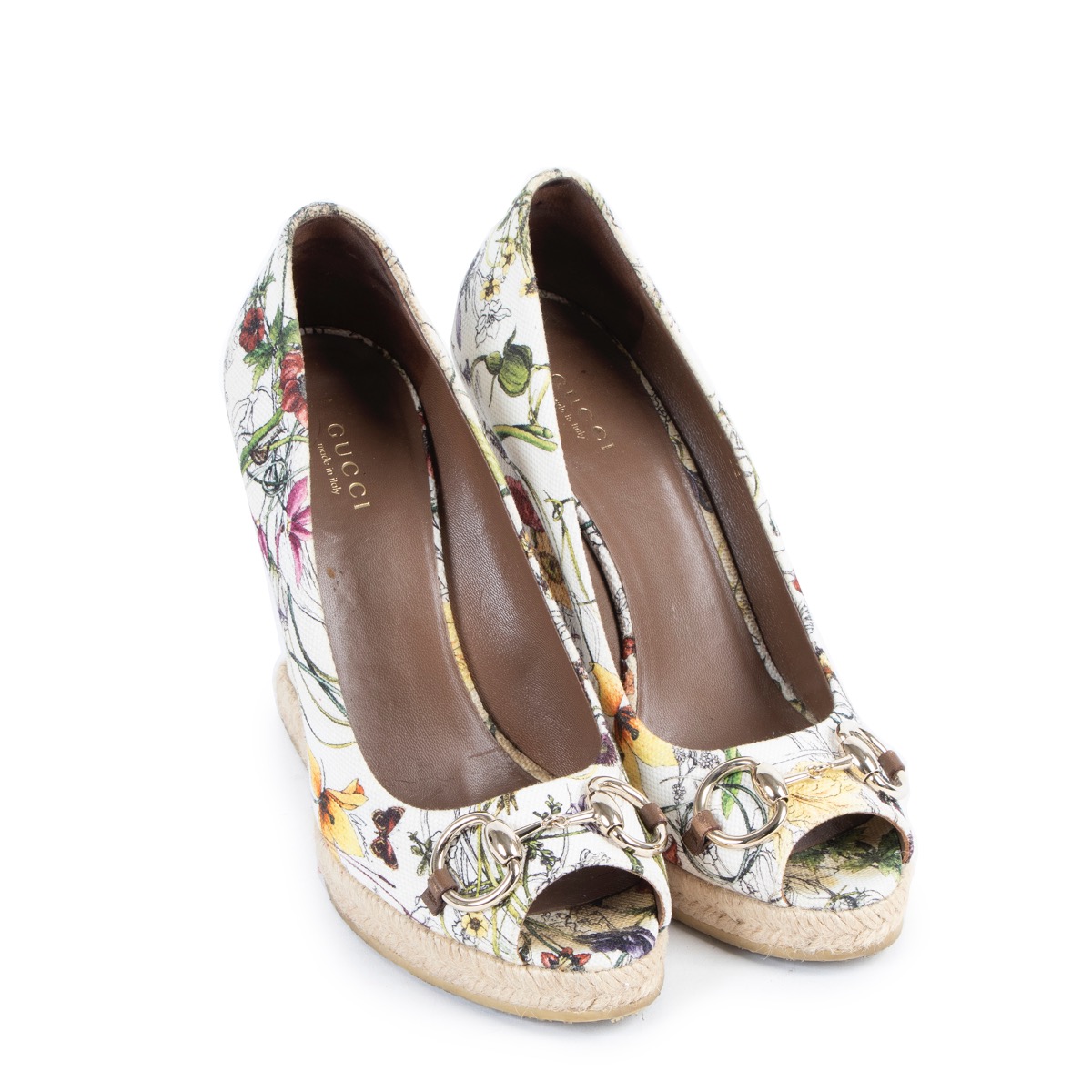 Gucci wedge heel shoes hotsell