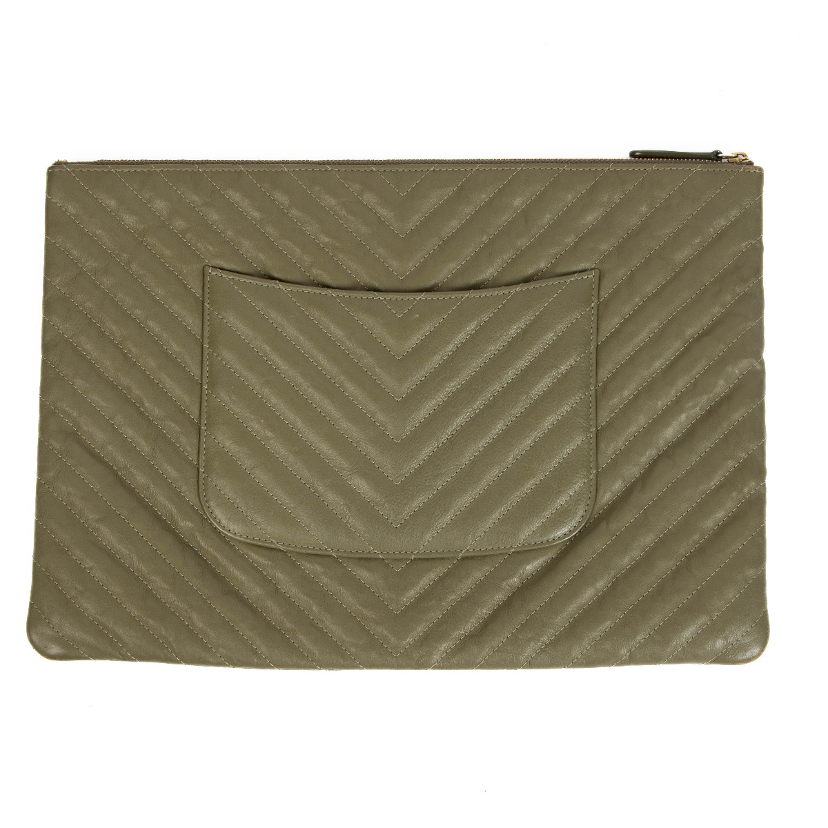 Chanel green clutch on sale
