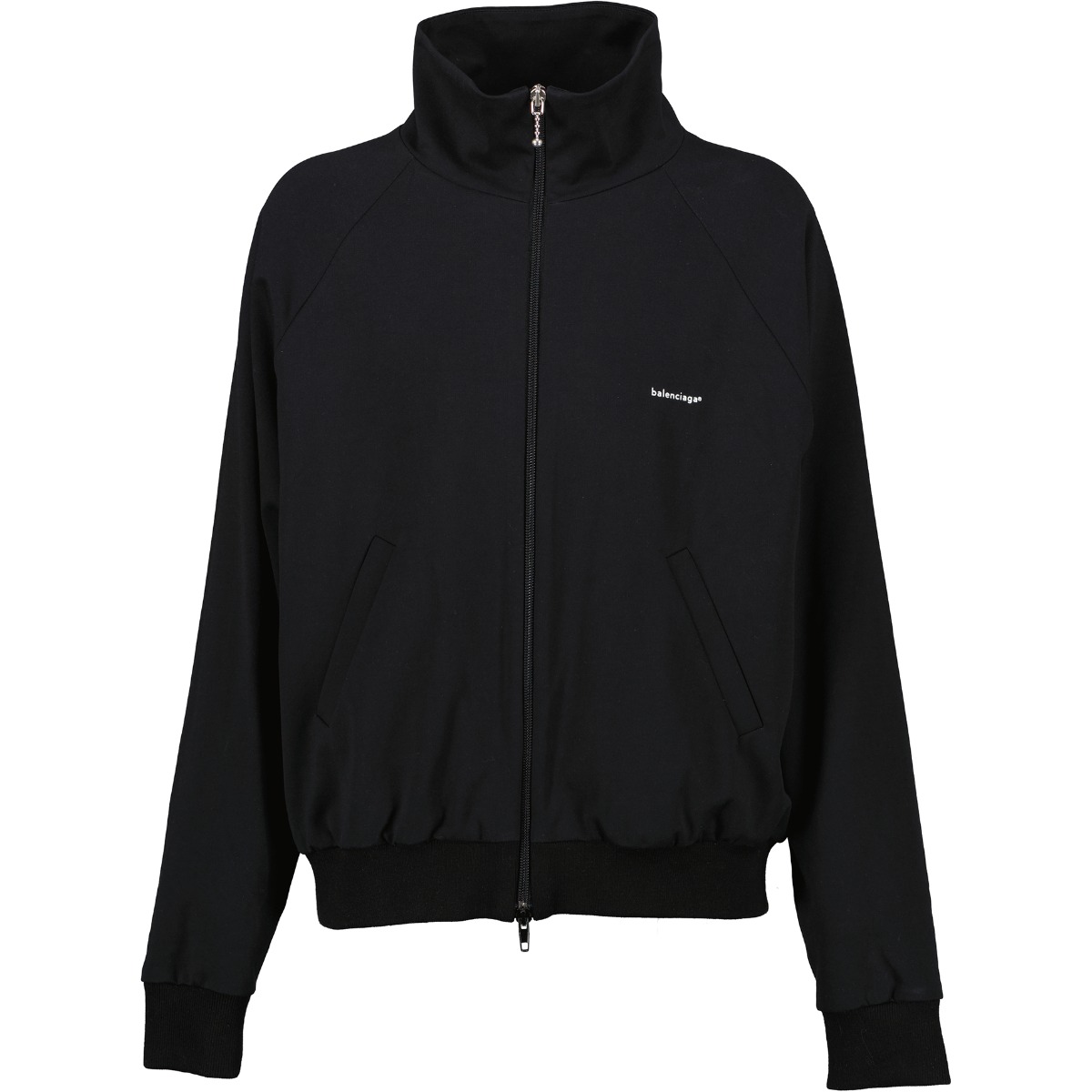 Balenciaga Black Archetype Logo Track Jacket Size FR40