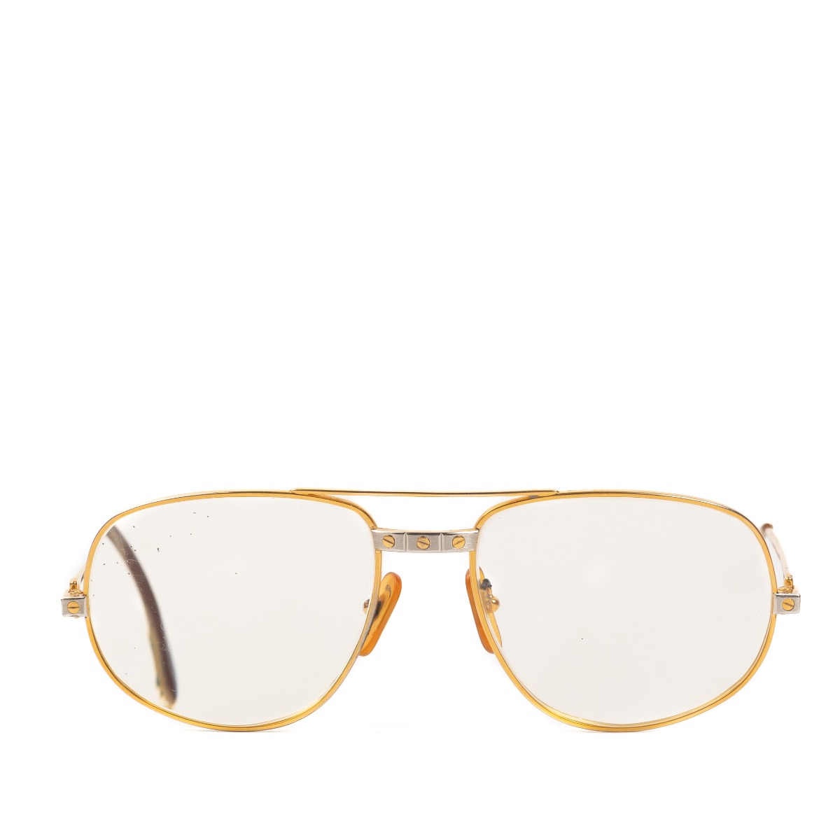Cartier gold frame best sale glasses