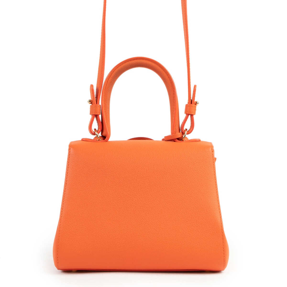 ★Delvaux★Brillant Mini Surpique in Rodeo Calf レザーバッグ ll04185_delvaux_orange_leather