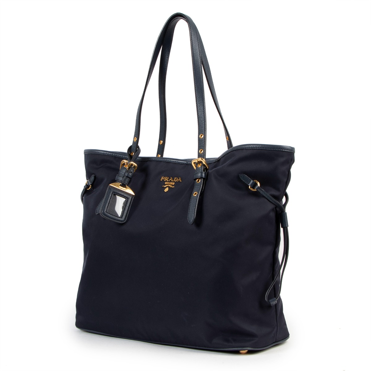 バッグ PRADA Prada Black Vitello Phenix Leather Web Stripe Strap Crossbody