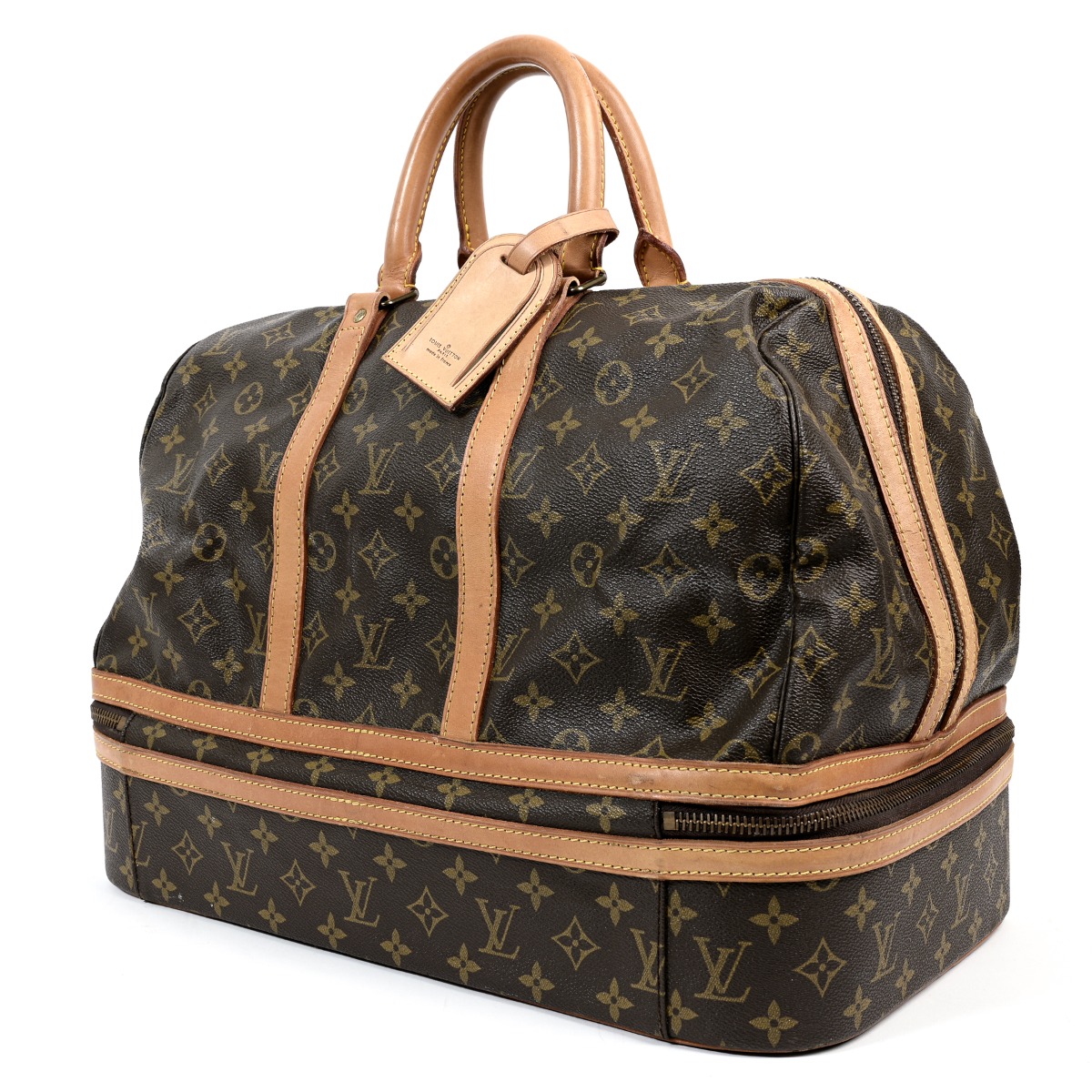 Vintage lv travel bag on sale
