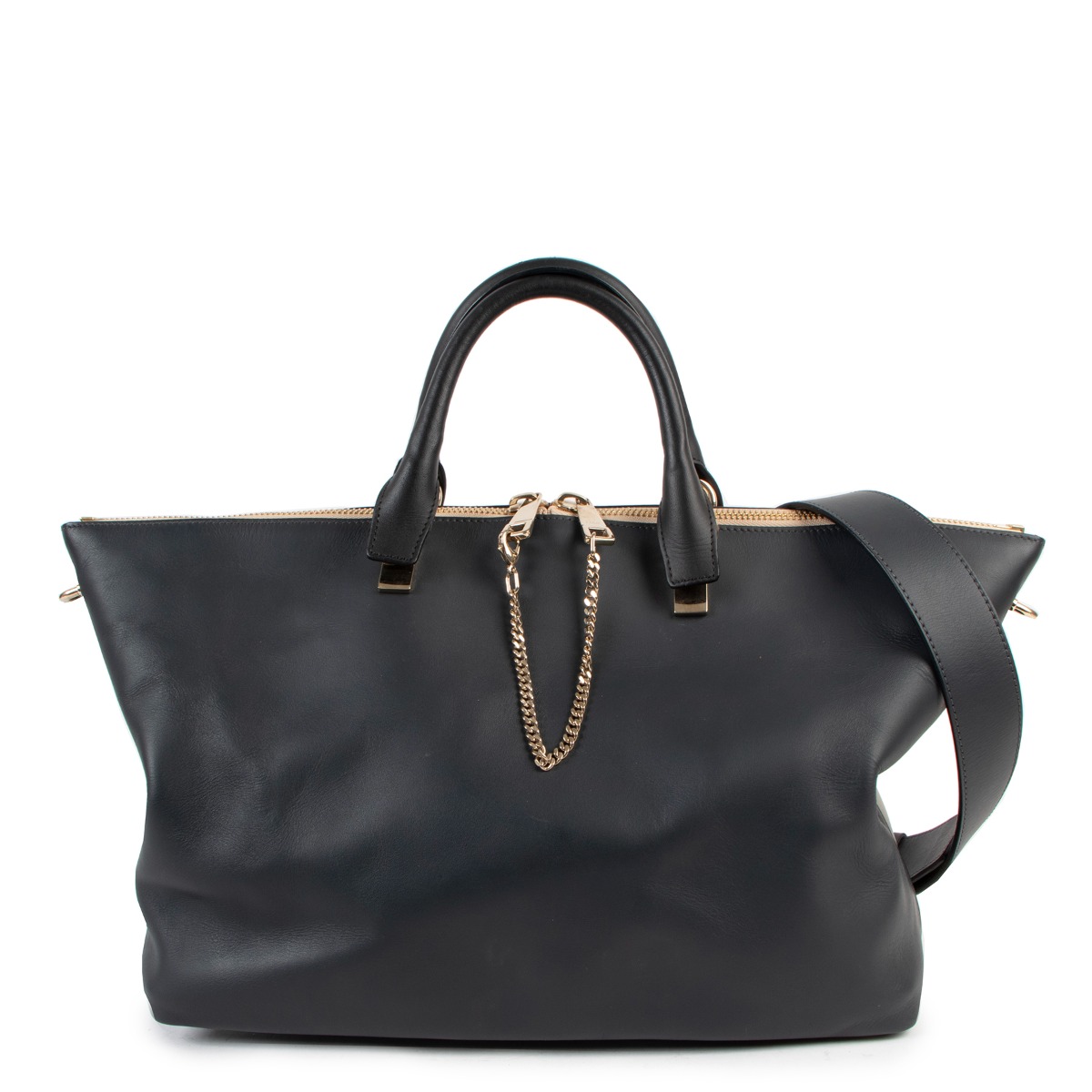 Chlo Two Tone Grey Black Baylee Large Bag Labellov Buy