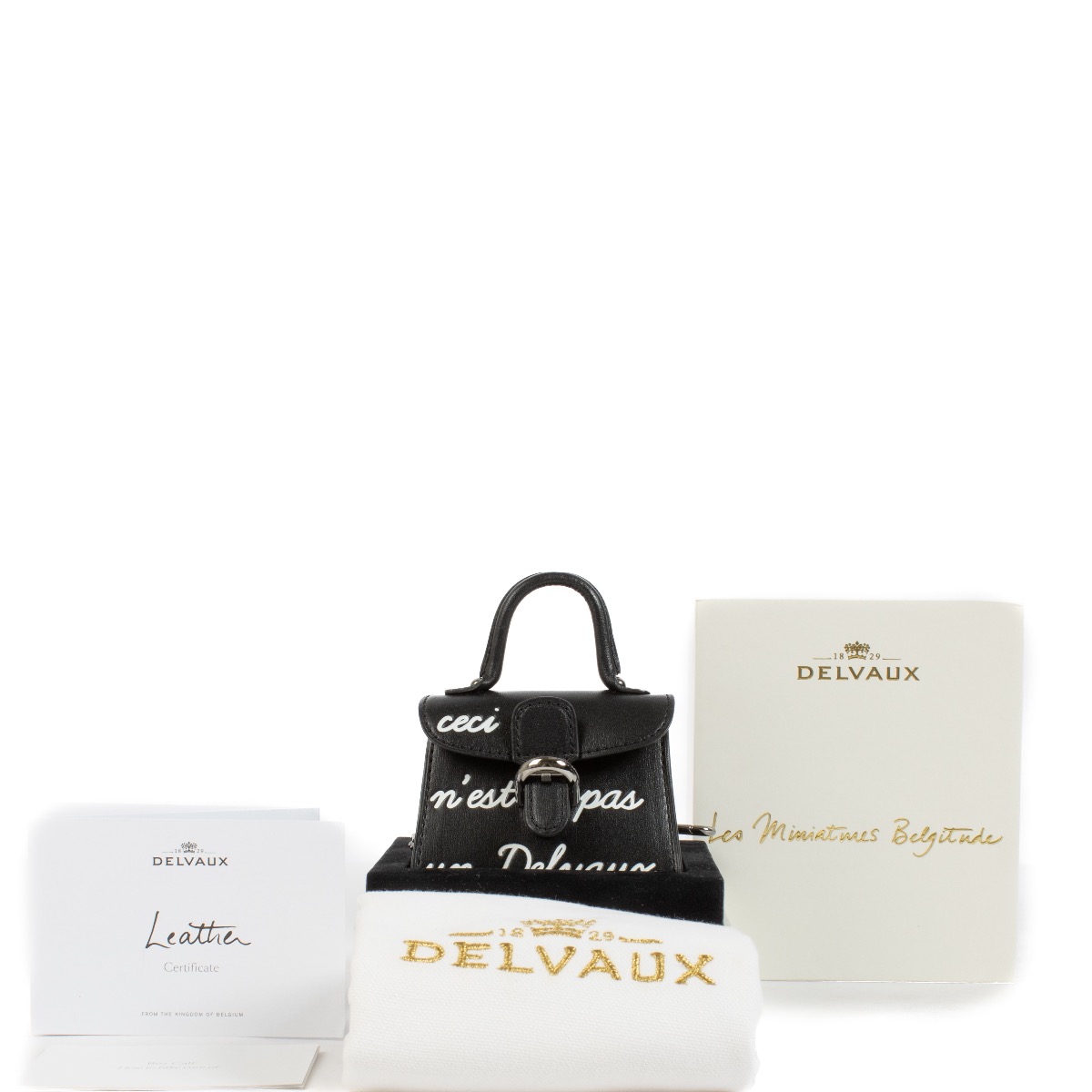 Delvaux Black Brillant L'Humour Bag Charm ○ Labellov ○ Buy