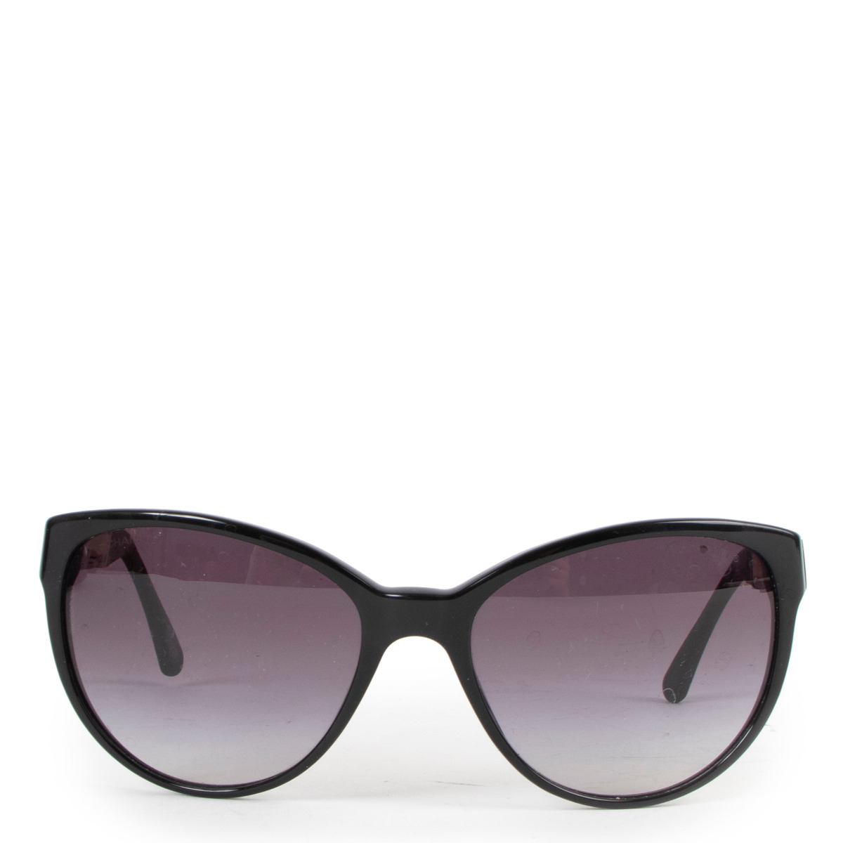 Chanel Black Cat Eye Chain Leg Sunglasses Labellov Buy and