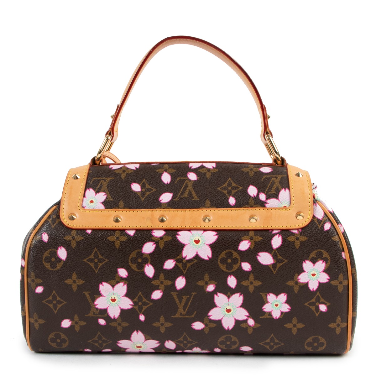 Louis Vuitton Cherry Blossom Monogram Retro Pink Bag ○ Labellov