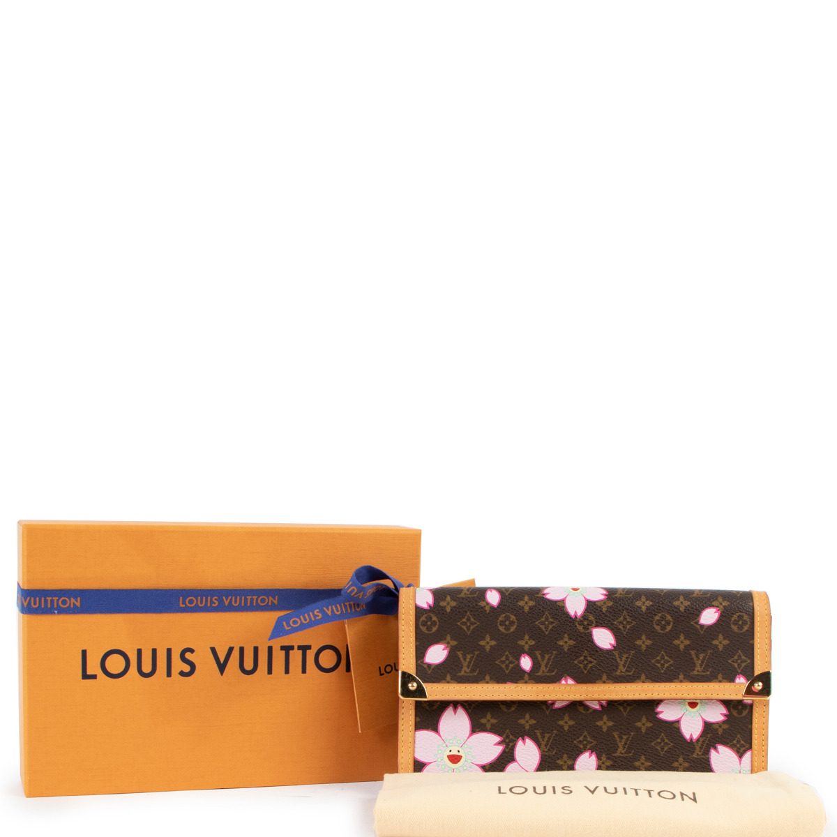 Louis Vuitton×Takashi Murakami Monogram Long Wallet Cherry Blossom M92027  #5219P