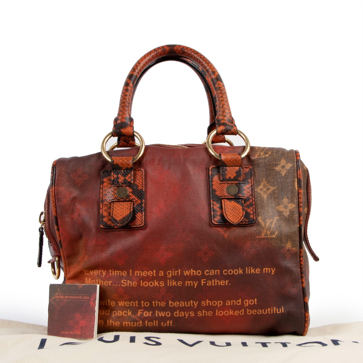 Louis Vuitton x Richard Prince 2008 Monogram Red/Orange Ombre