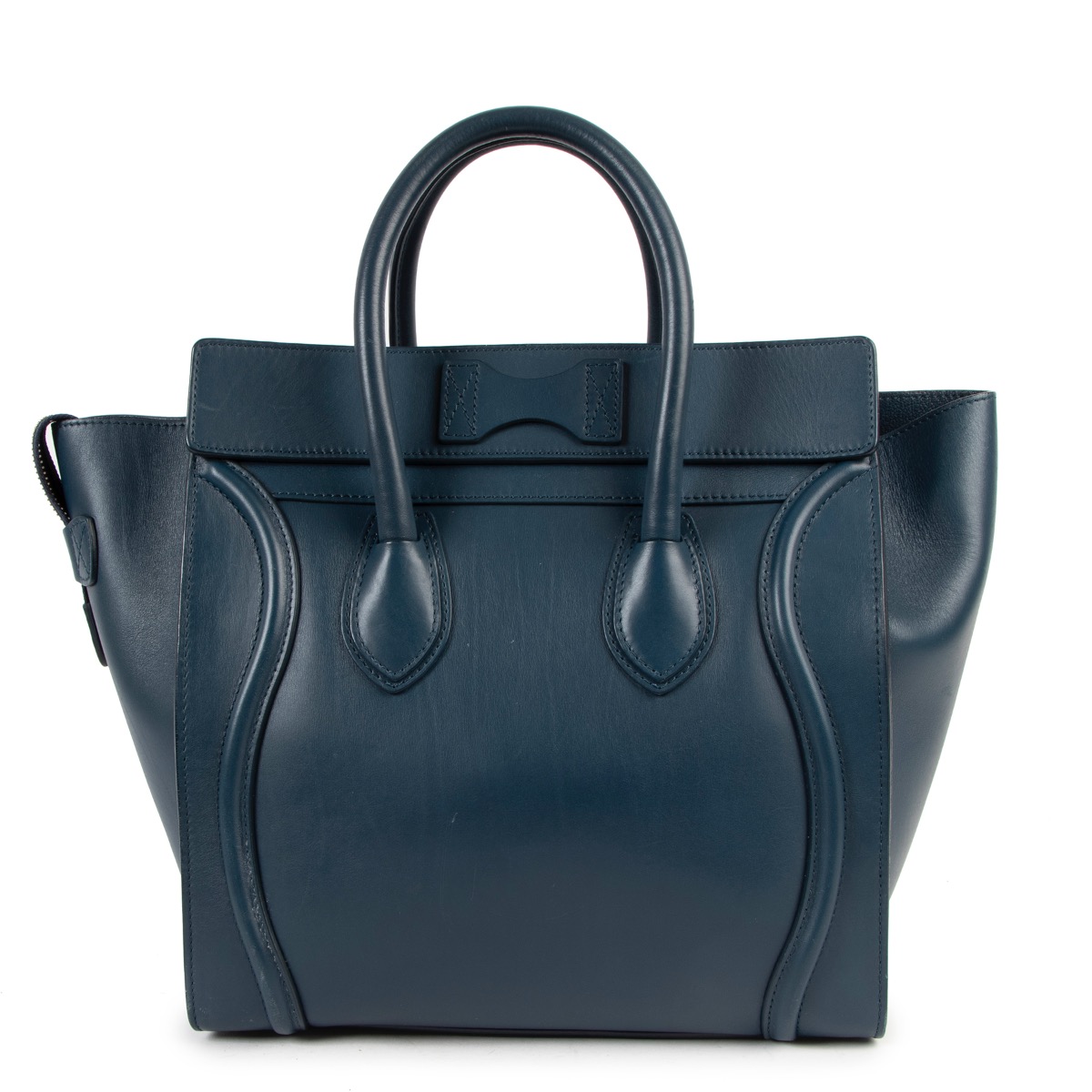 【CELINE】VIPセール!キュイル ミニ バッグ Califomia blue ll04268_celine_blue_leather_to