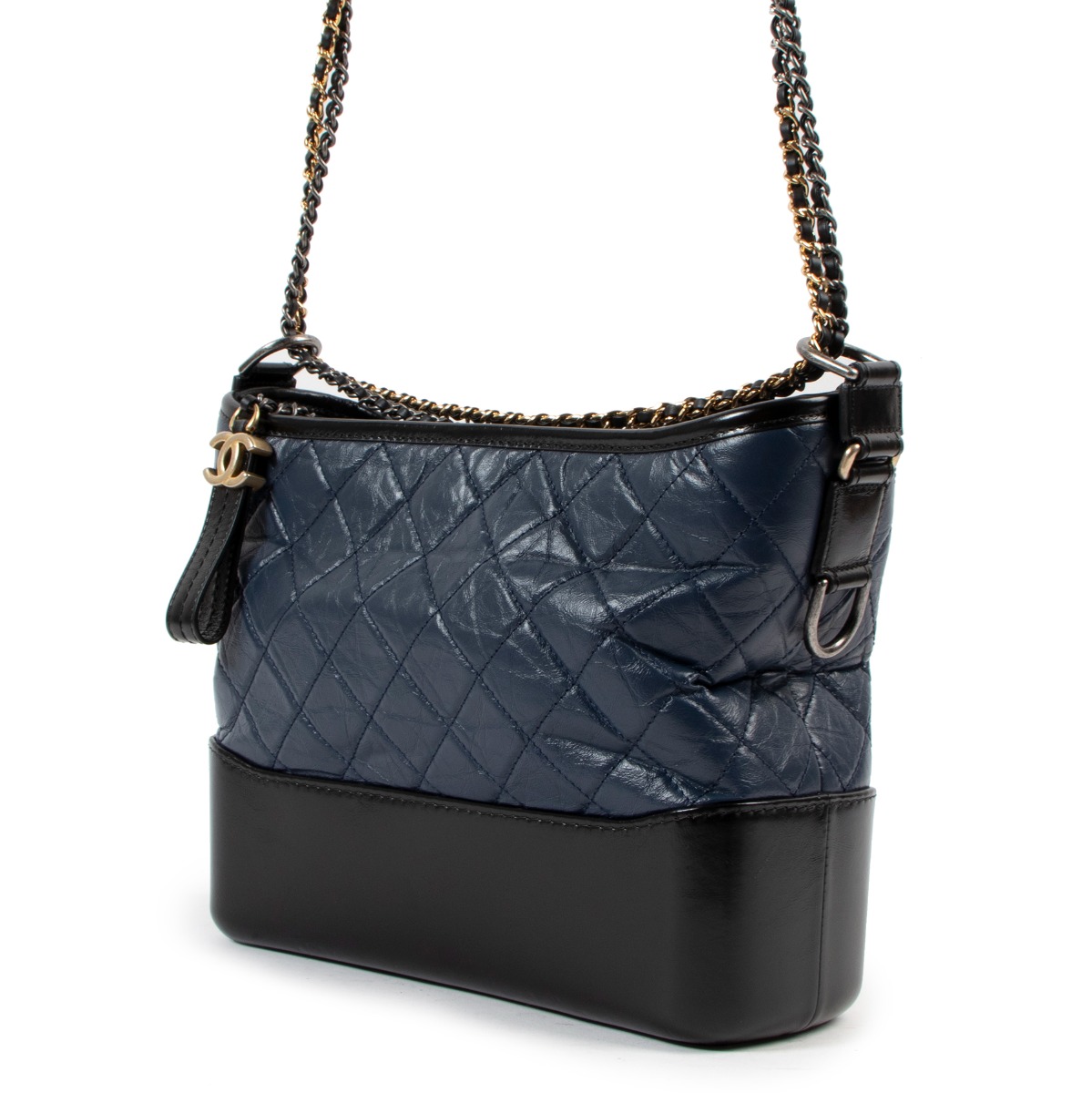 CHANEL Large CHANEL GABRIELLE hobo bag BLACK LEATHER ref.156015