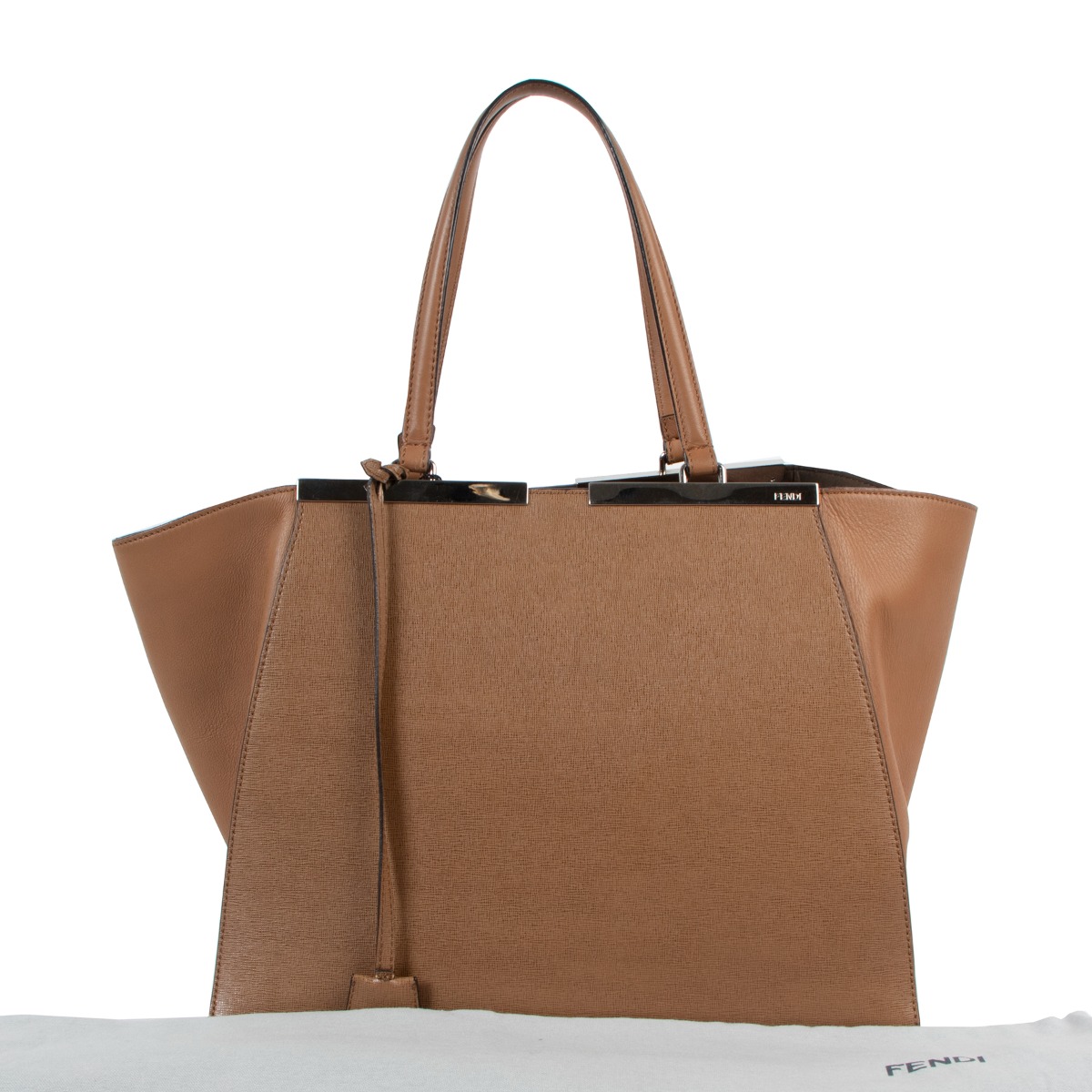 【関税&送料込】Fendi Camel Leather Roll Shopping Bag Fendi 'roll Mini' Shopping Bag | italist