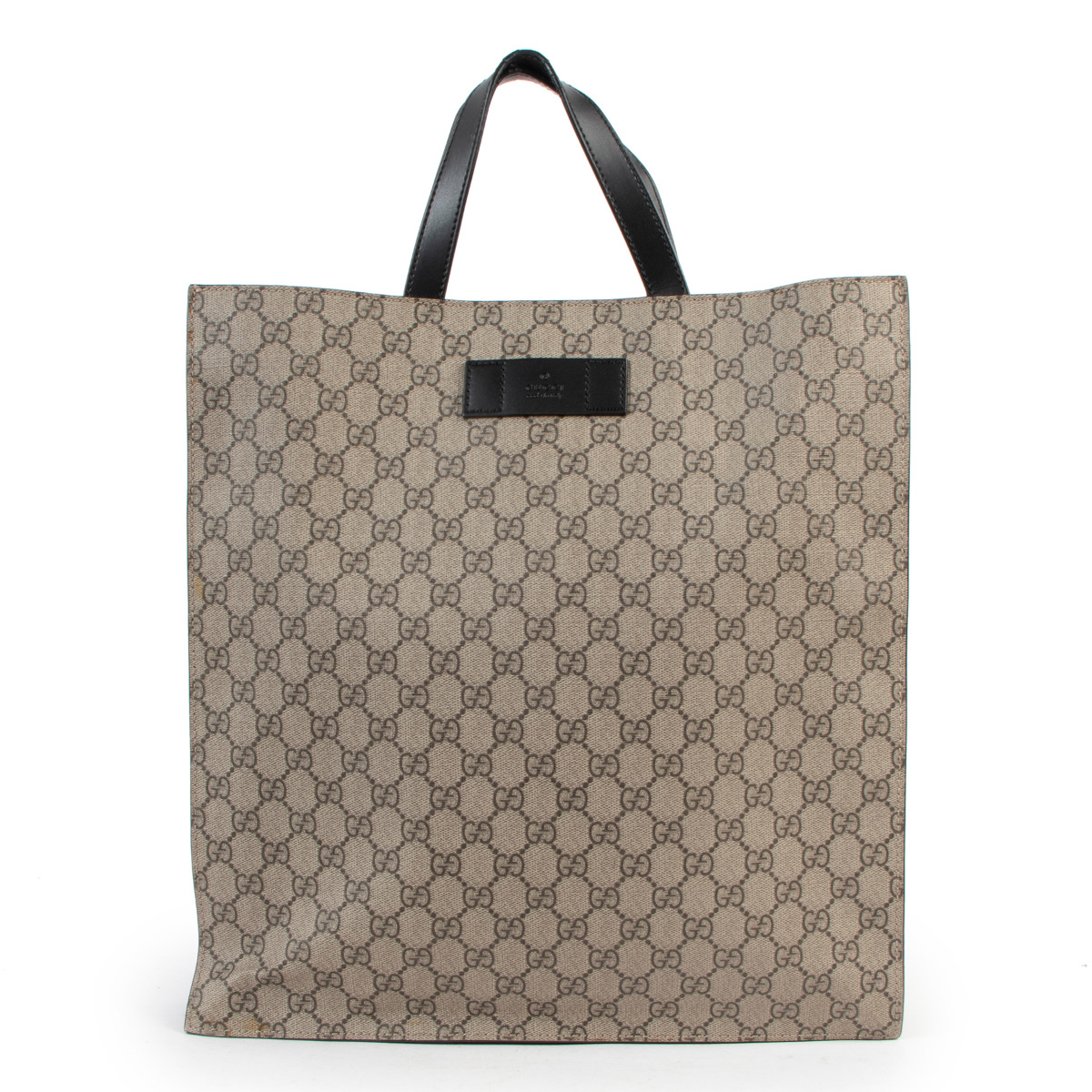 Gucci GG Supreme Web Tote Bag Labellov Buy and Sell