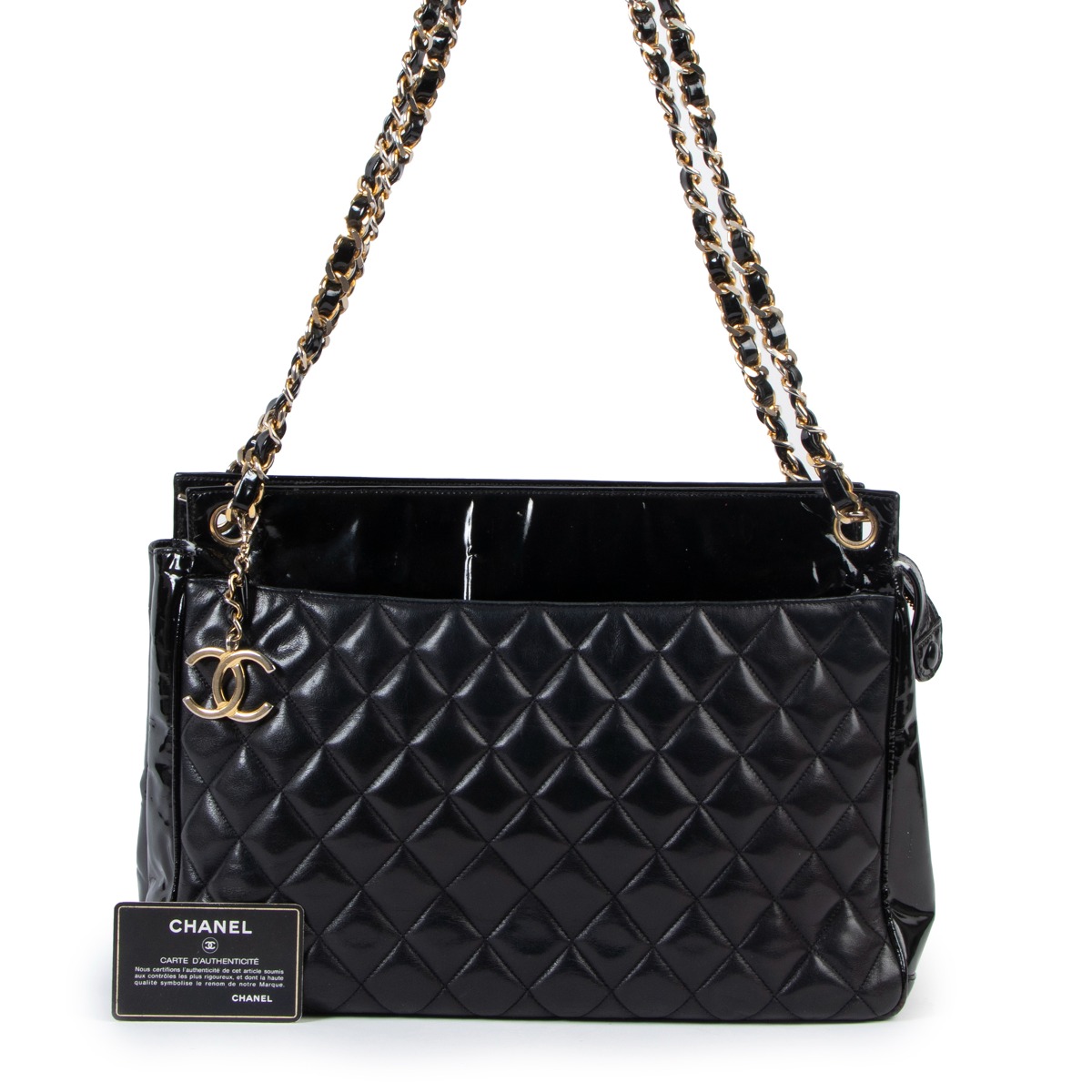 Best 25+ Deals for Black Patent Leather Chanel Bag