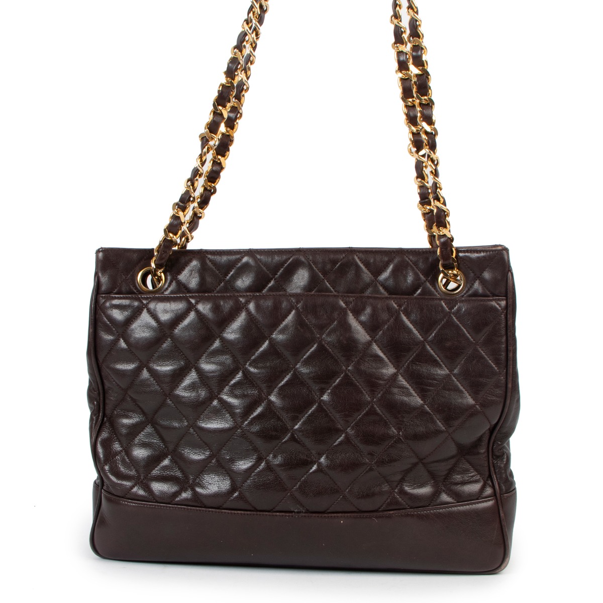 バッグ 739 vintage Chanel coco tote bag brown Vintage Brown CHANEL Tote Bag with Coco Mark | eBay