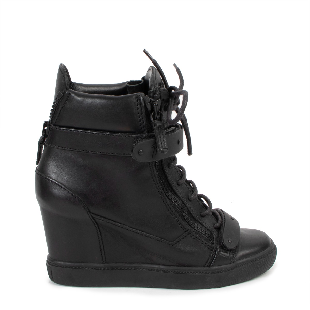 Giuseppe zanotti high deals top wedge sneaker heels