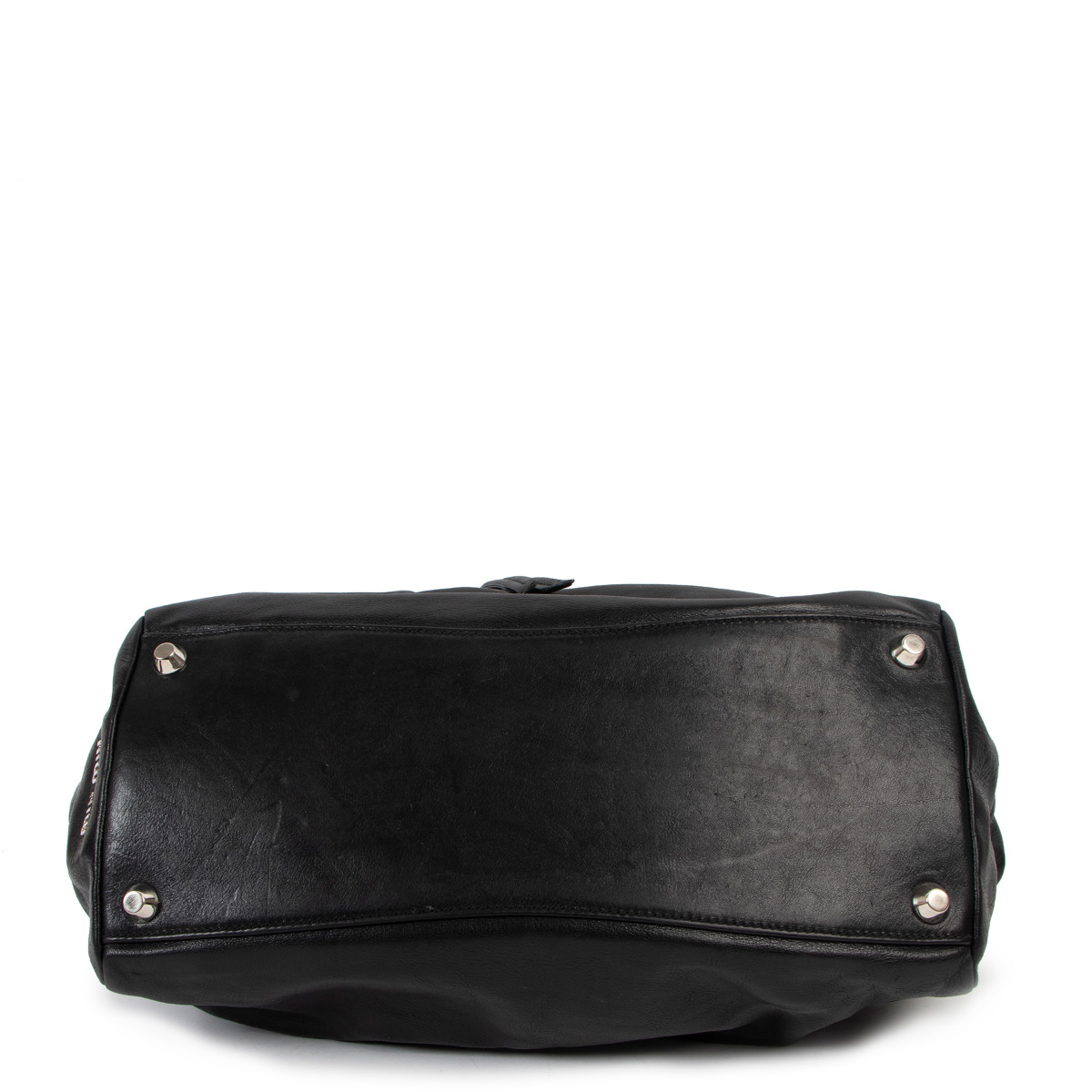 Bow bag leather handbag Miu Miu Black in Leather - 30998485