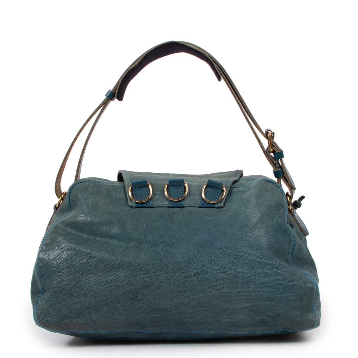【BALENCIAGA】エブリディ ショルダー バッグ Sholder Bag Balenciaga Blue Leather Cargo Pocket Shoulder Bag
