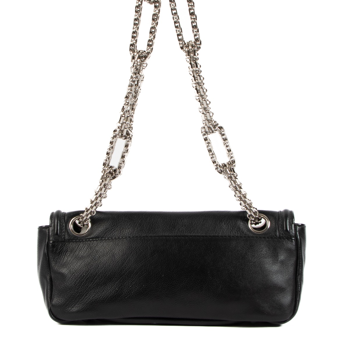 Chanel Black Mademoiselle Lock Bijoux Chain Flap Bag