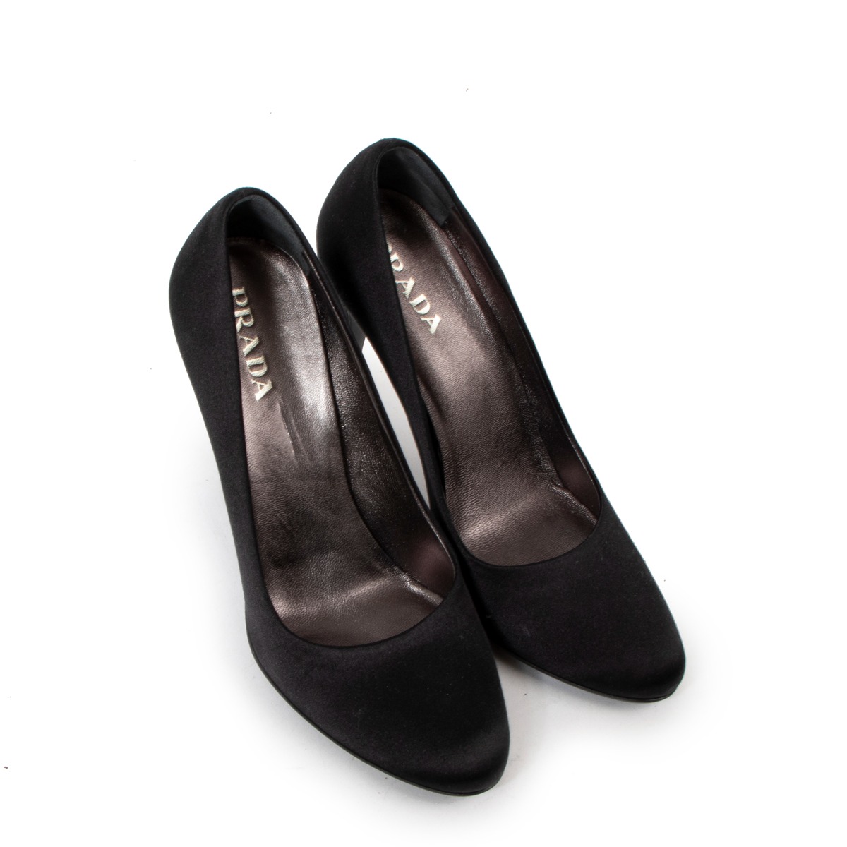 PRADA ブラックエナメル ヒール 36 PRADA◇パンプス/36/BLK/エナメル