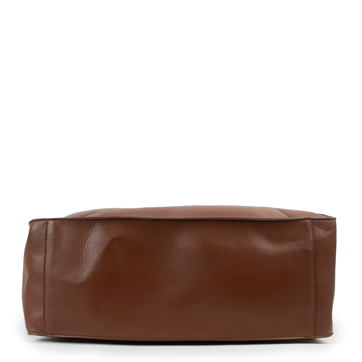 Stella McCartney Brown Leather Logo Tote Bag ○ Labellov