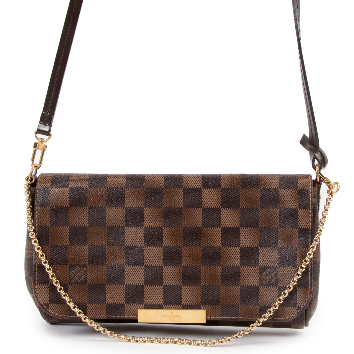 LOUIS VUITTON Favorite MM Damier Azur Shoulder Crossbody Bag-US