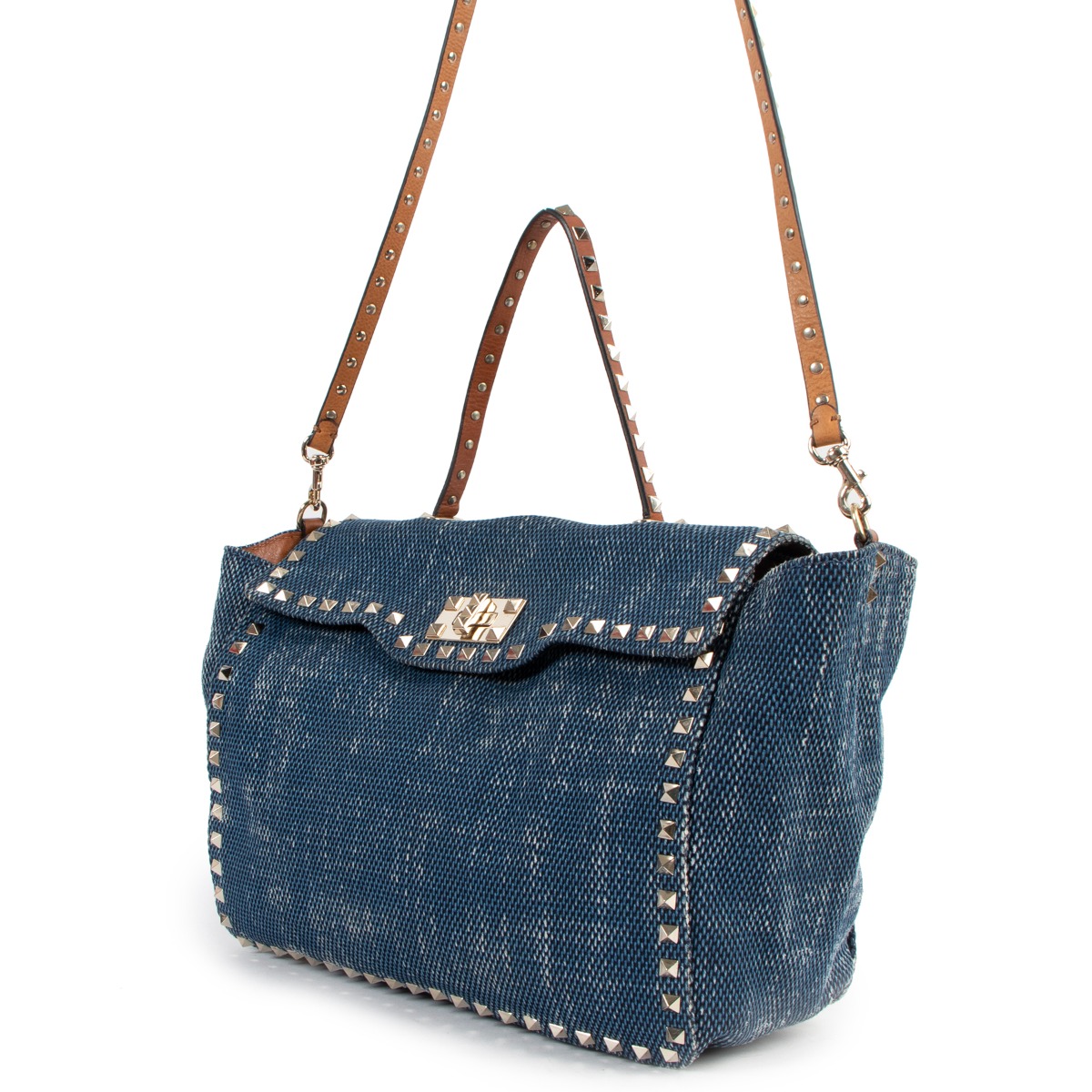【関税・送料込み】Valentino Reversible Rockstud Shoppingbag Valentino Garavani Rockstud Reversible Tote Bag 100