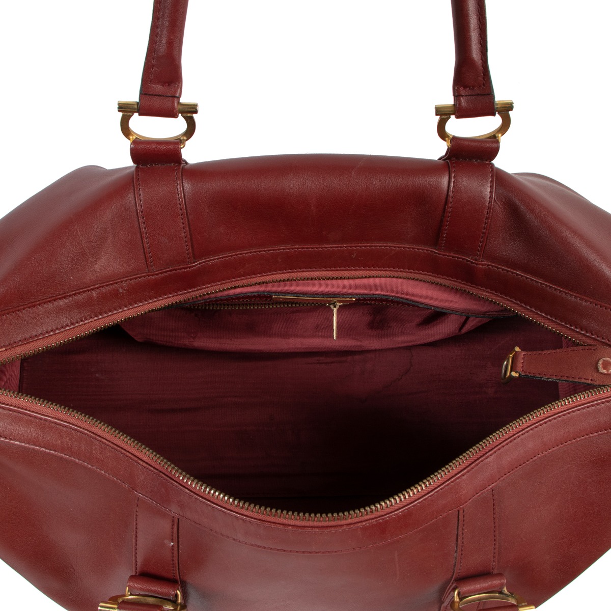 バッグ VINTAGE Cartier suede leather Boston BAG Vintage Cartier suede leather Boston bag