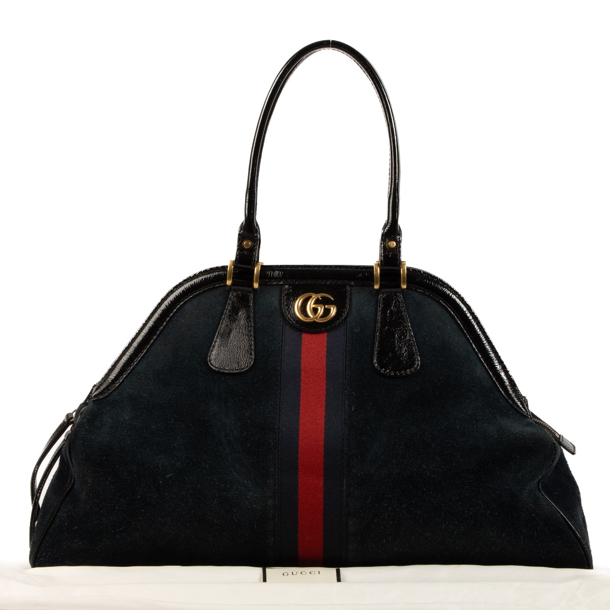Gucci blue suede new arrivals bag