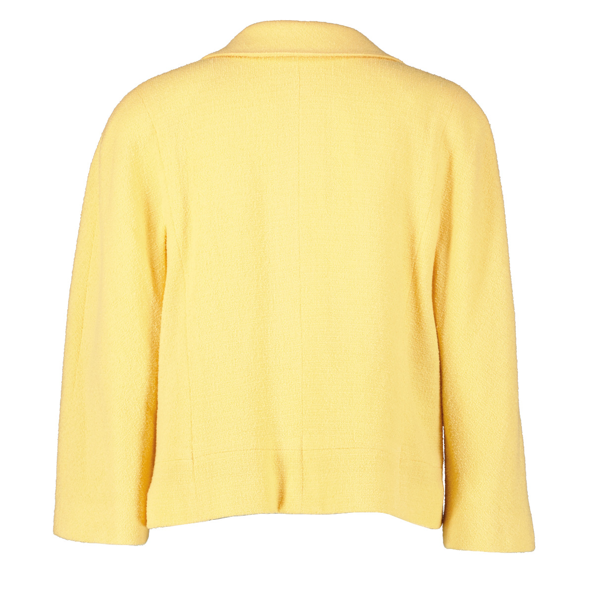 Chanel Pastel Yellow Vintage Tweed Jacket Labellov Buy and Sell Authentic Luxury