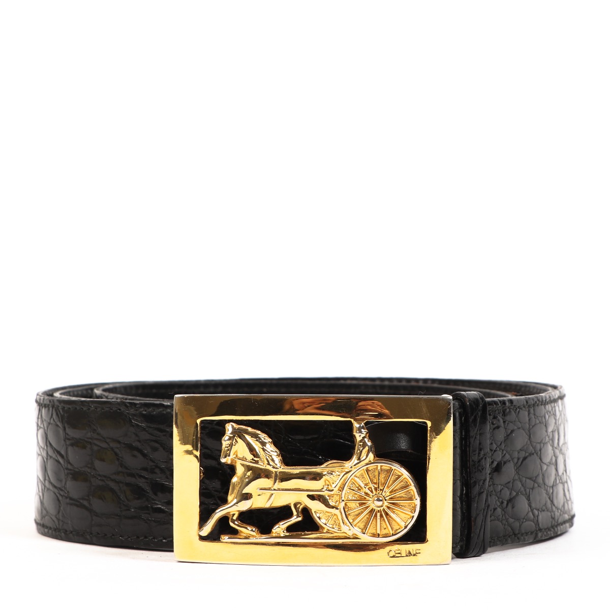 Black Belt Gold Buckle - 264 For Sale on 1stDibs