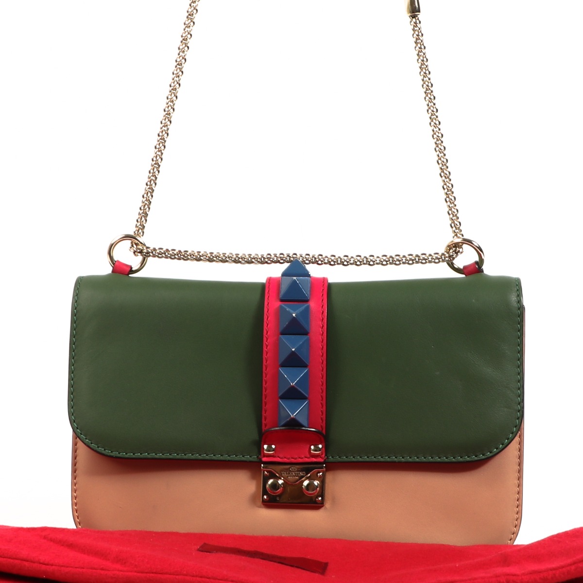 Valentino Garavani Multicolor Medium Glam Lock Bag