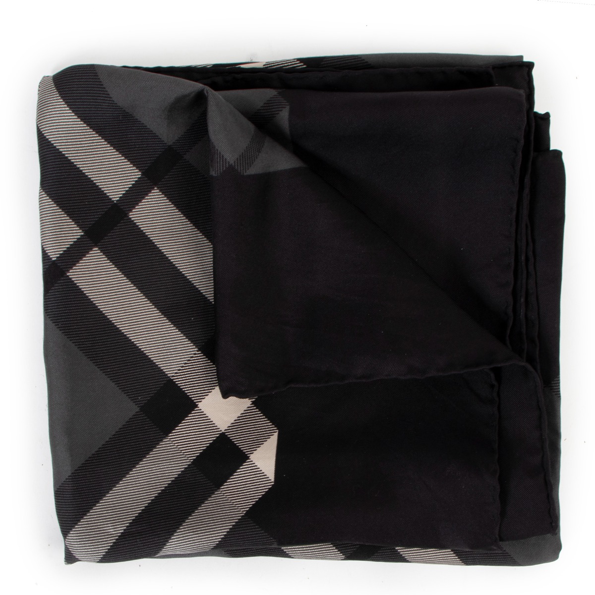 Burberry black 2025 check scarf