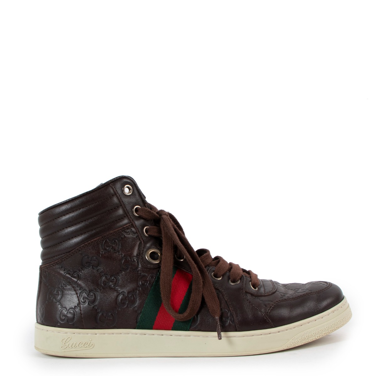 Gucci guccissima high cheap top sneaker