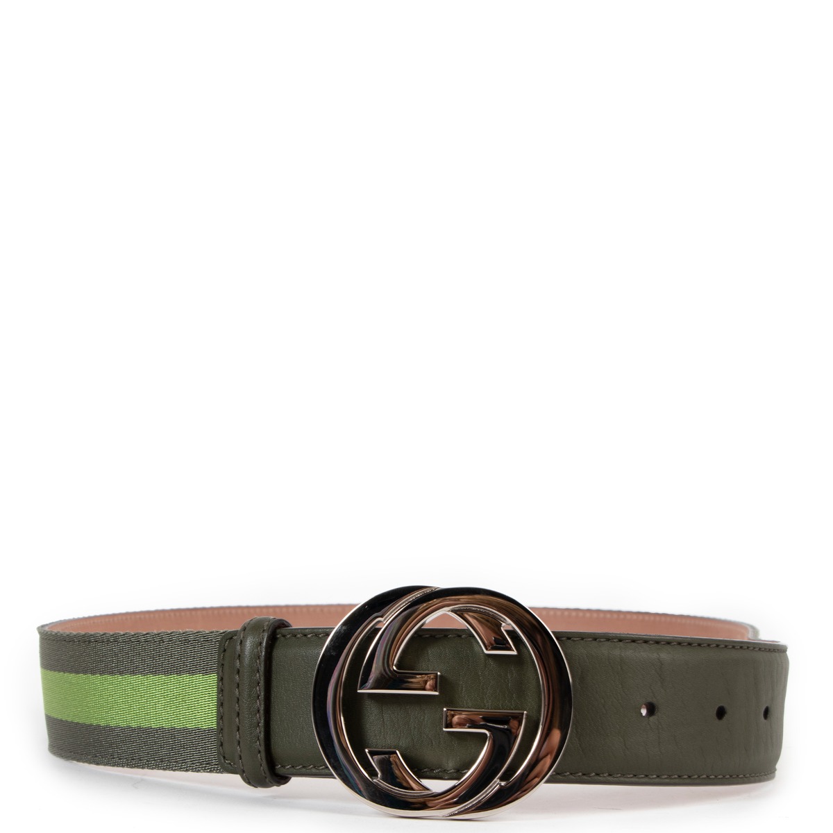 GUCCI MONOGRAM EBONY BAMBOO G LOGO BELT (80/32) | eBay