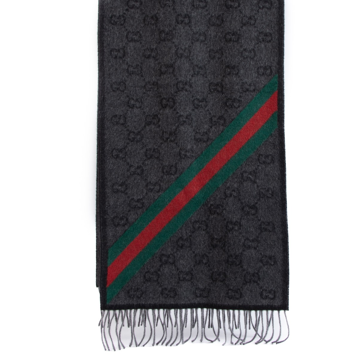 Gucci Pink GG Monogram Wool Scarf ○ Labellov ○ Buy and Sell