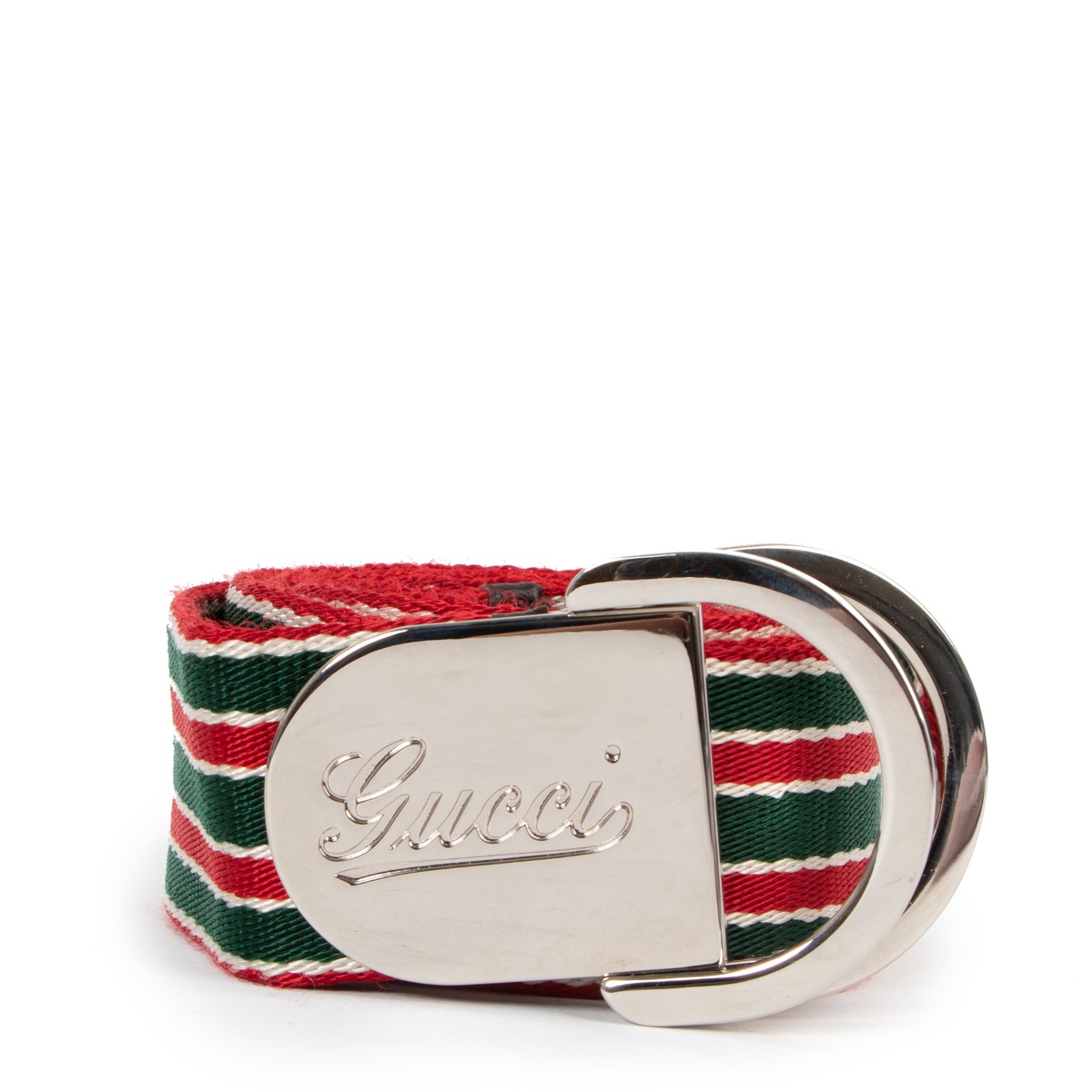 Green and red stripe gucci belt shop
