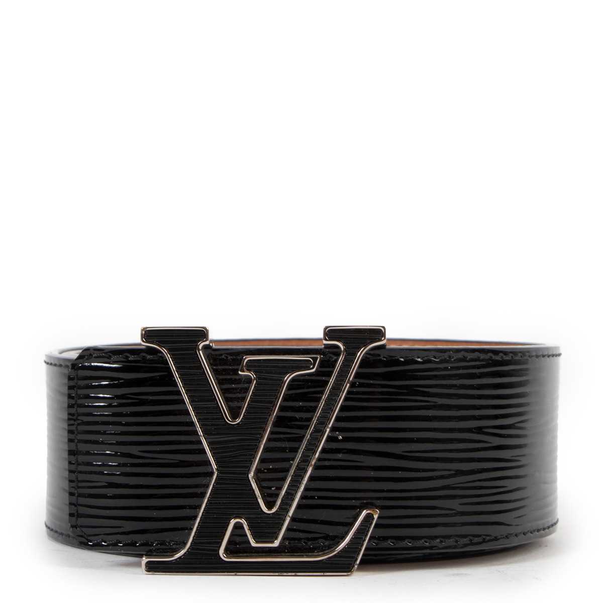 LOUIS VUITTON エピブラックベルト LOUIS VUITTON ルイヴィトン ベルト エピ ブラック 紳士用
