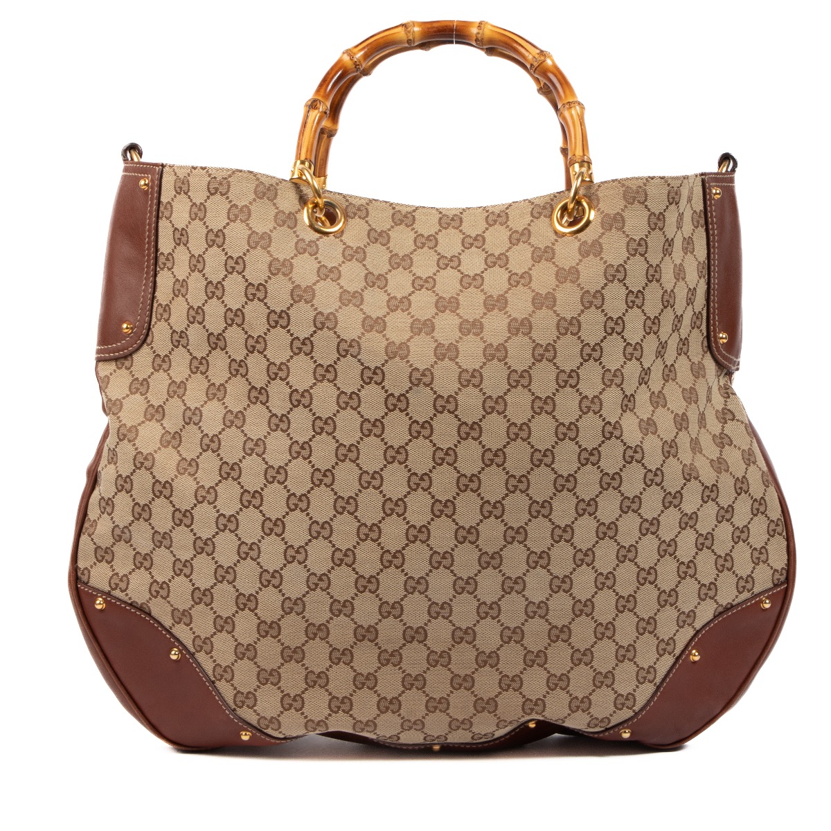 Bamboo Handle Gucci Fabric Tote Gucci GG Canvas Bamboo Convertible