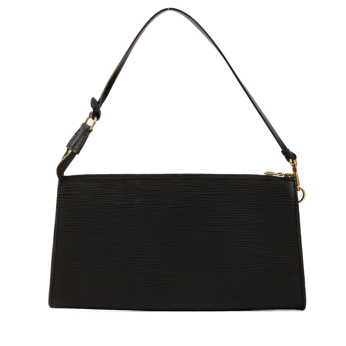 Louis vuitton black epi leather pochette clearance