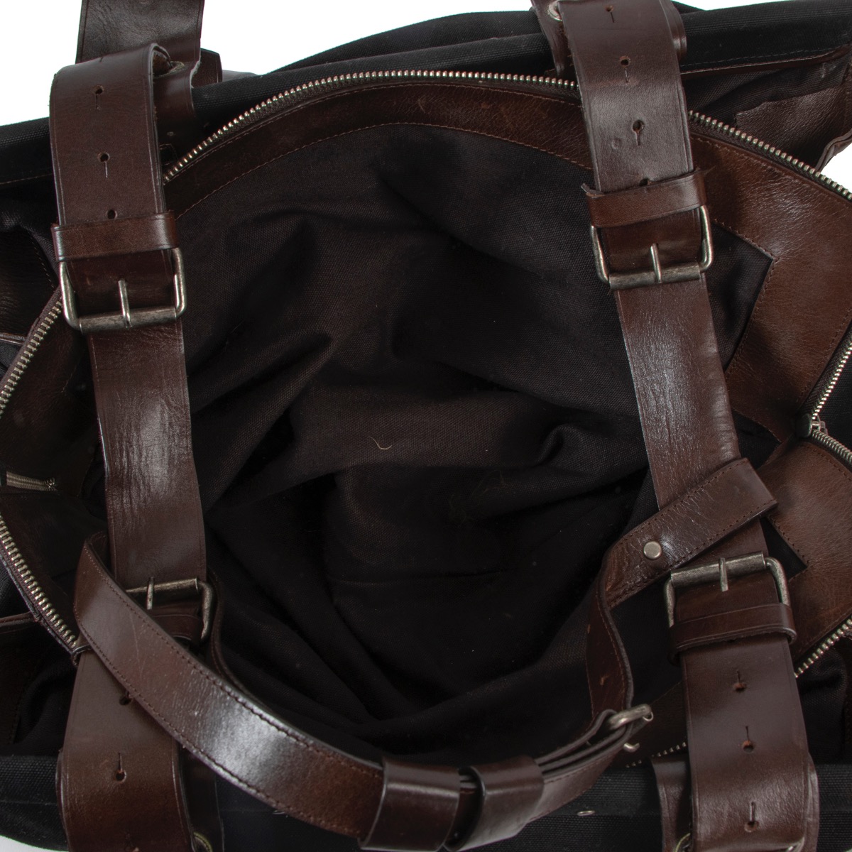 Dries Van Noten Black Canvas Travel Bag ○ Labellov ○ Buy and