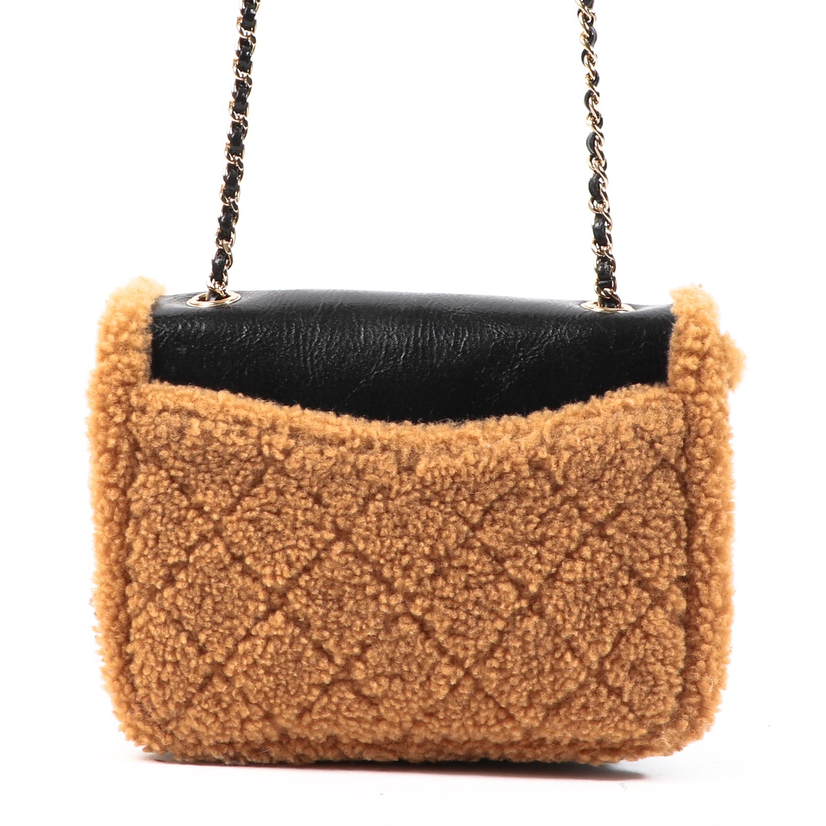 Chanel shearling best sale sheepskin flap bag