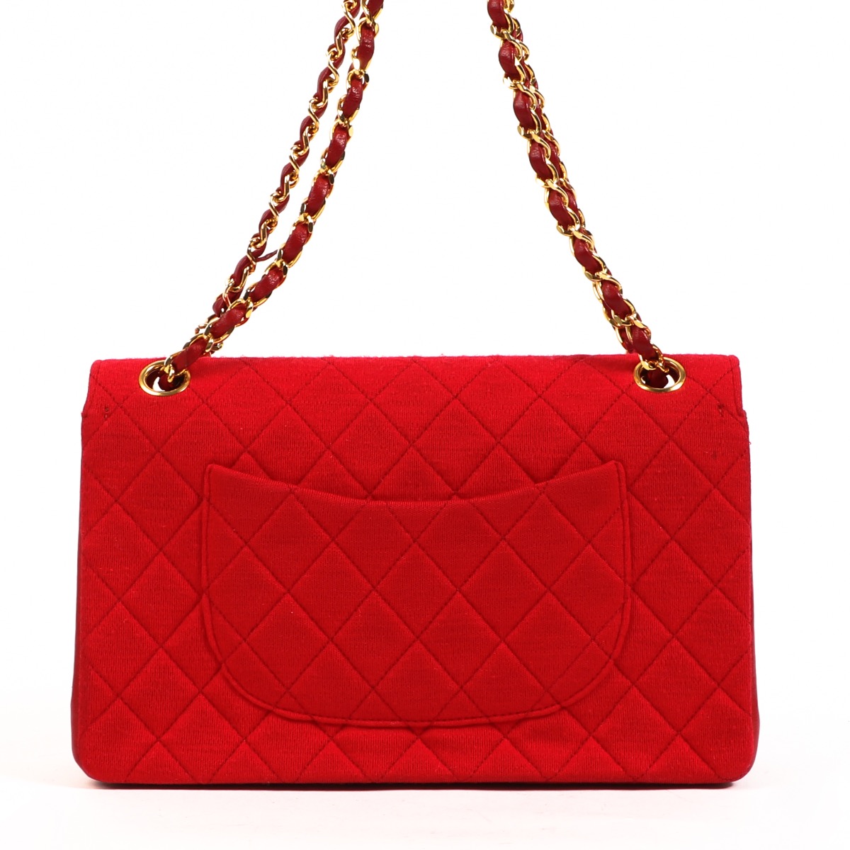 【ヴィンテージ】Rank:S☆Chanel Red Classic Flap Medium Bag Chanel Medium/Large Red Quilted Caviar Classic Double Flap