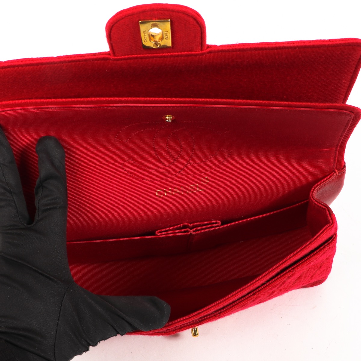 【ヴィンテージ】Rank:S☆Chanel Red Classic Flap Medium Bag Red Chanel Classic Flap Unboxing - YouTube