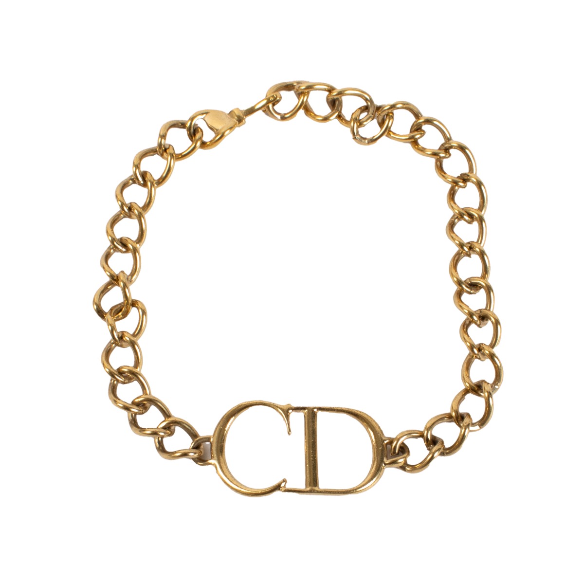 アクセサリー Dior CD Logo Figaro chain gold necklace Christian Dior Gold CD Logo Chain Choker Necklace | Tokyo