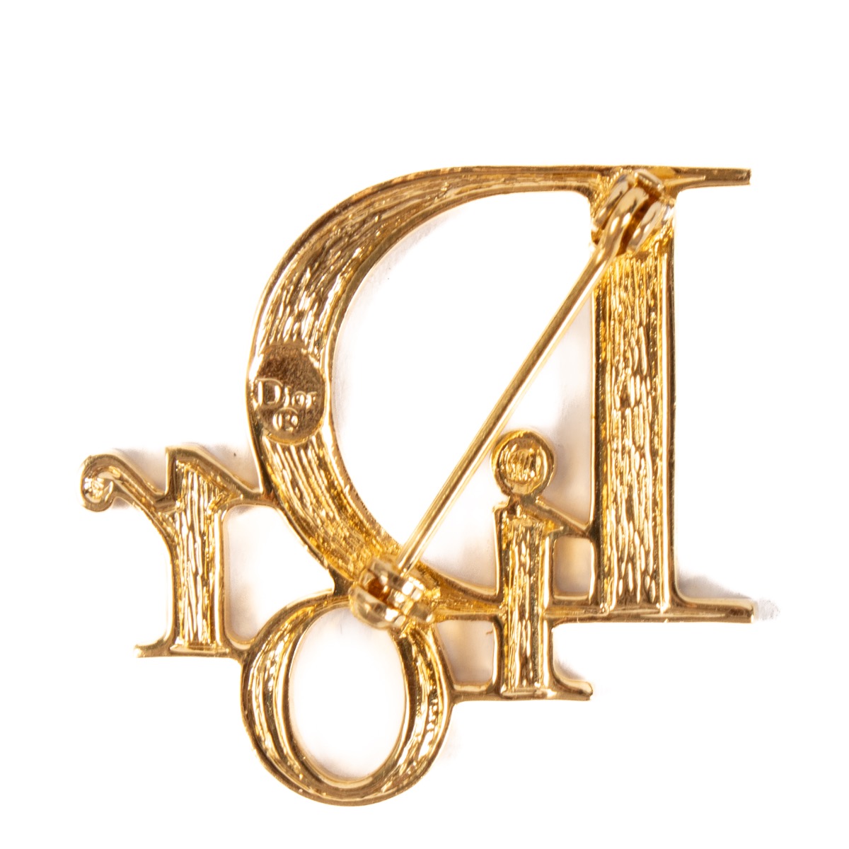 田中 野夫　Christian Dior ゴールドブローチ ll05067_dior_gold_logo_broche-
