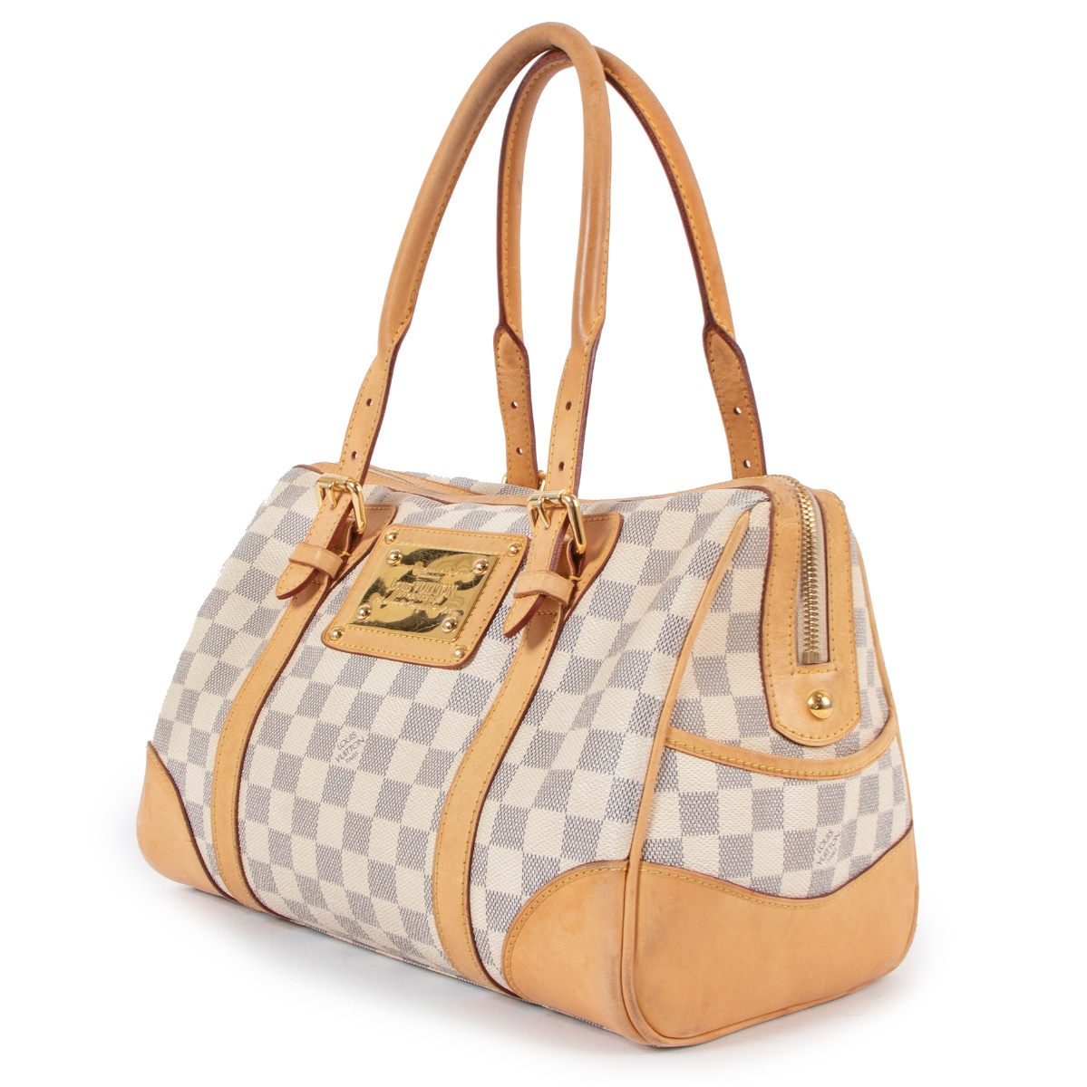 Louis Vuitton Damier Azur Berkeley Bag  Rent Louis Vuitton Handbags for  $55/month