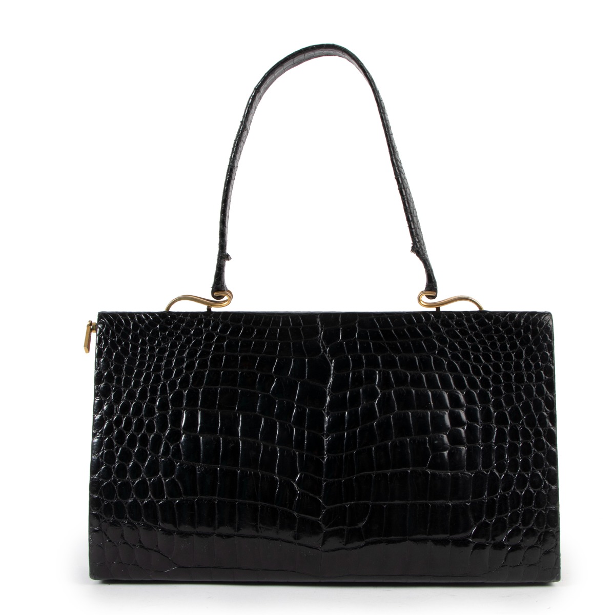 Tempête calfskin handbag Delvaux Black in Pony-style calfskin - 35363144