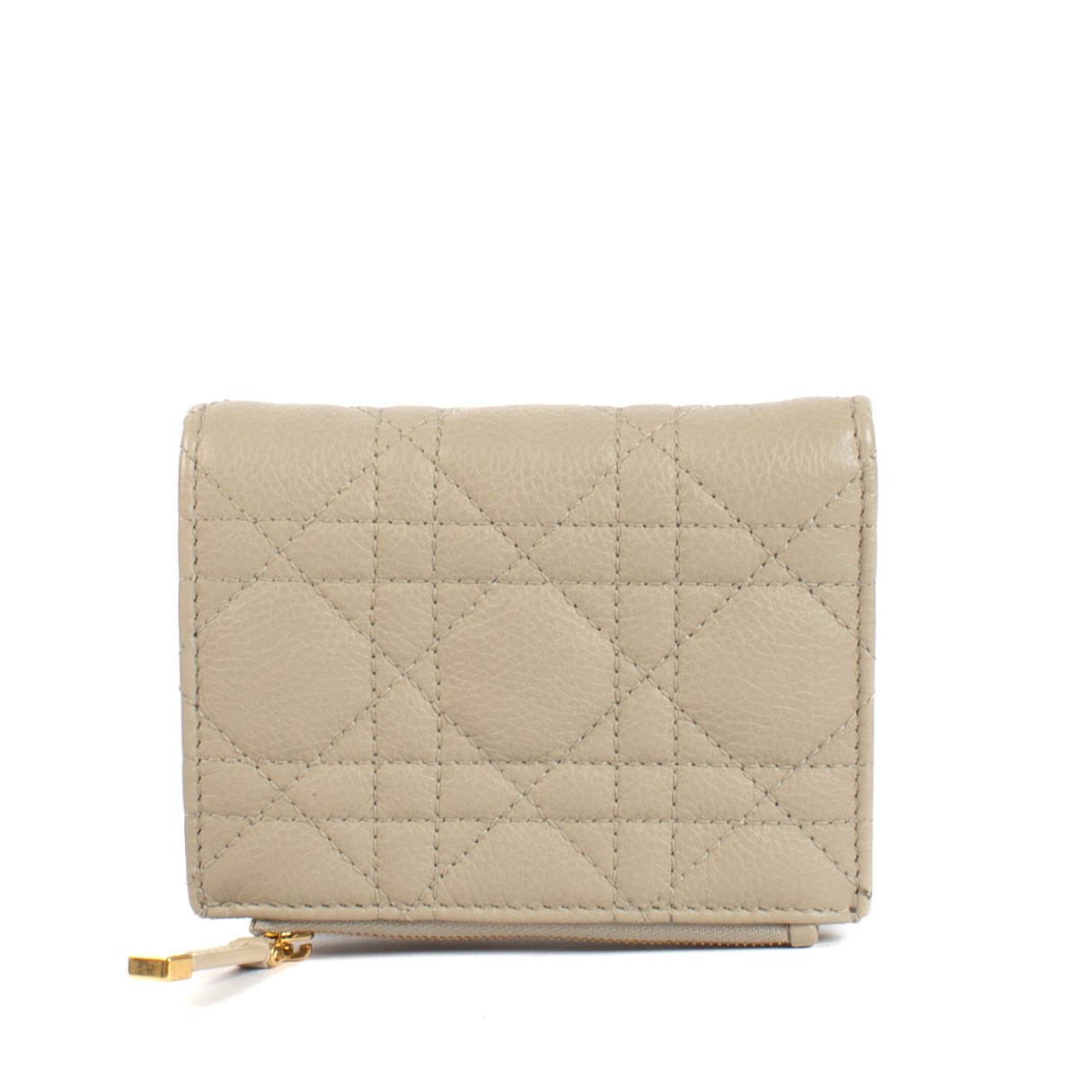 Christian Dior Beige Caro Dahlia Wallet ○ Labellov ○ Buy