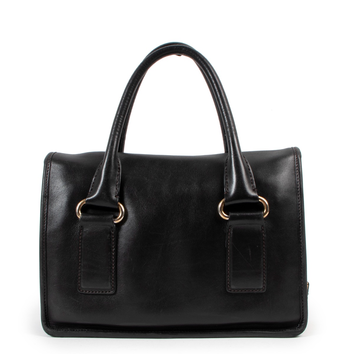 ハンドバッグ PRADA CITY LEATHER SMALL HANDBAG Prada - Black Leather Flap Front Small City Bag | Mitchell